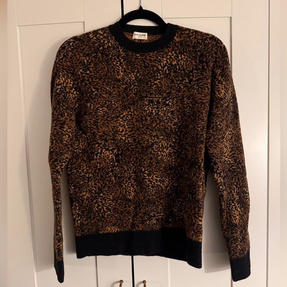 Saint Laurent Animal Print Sweater